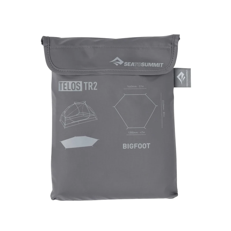 Sea to Summit Unisex Suelo Bigfoot Telos TR2, Black (Black), Única