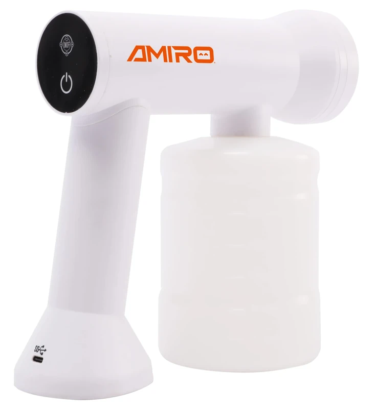 AMIRO LP C02E Cordless Sanitising Sprayer with Integrated Battery 12 V / 2.5 Ah, 750 ml Water Tank, 3-in-1 Nozzle, 120 Minutes Operating Time - Image 1