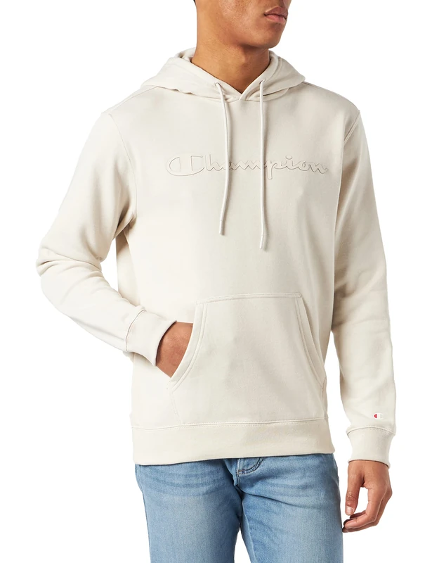 Champion Men's American Classics Hooded Sweatshirt, Tortora, M - Image 1