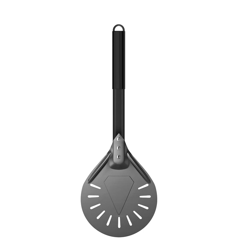 G.a HOMEFAVOR Pizza Turning Peel 9 inch, Hard Anodized Aluminum Pizza Peel with Non-Slip Heat Resistant Handle for Homemade Pizzas Bread, 23cm/9 inch