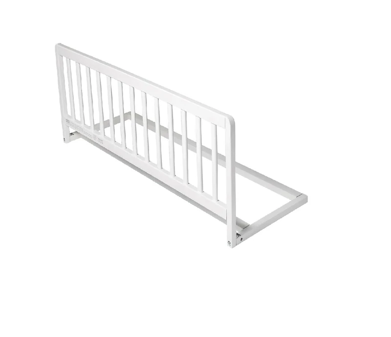 Safetots Narrow Wooden Bed Guard, White, 38cm High x 90cm Wide, Toddler Bedrail for Safety, Secure Child Bed Rail, Pre-Assembled, Easy Installation