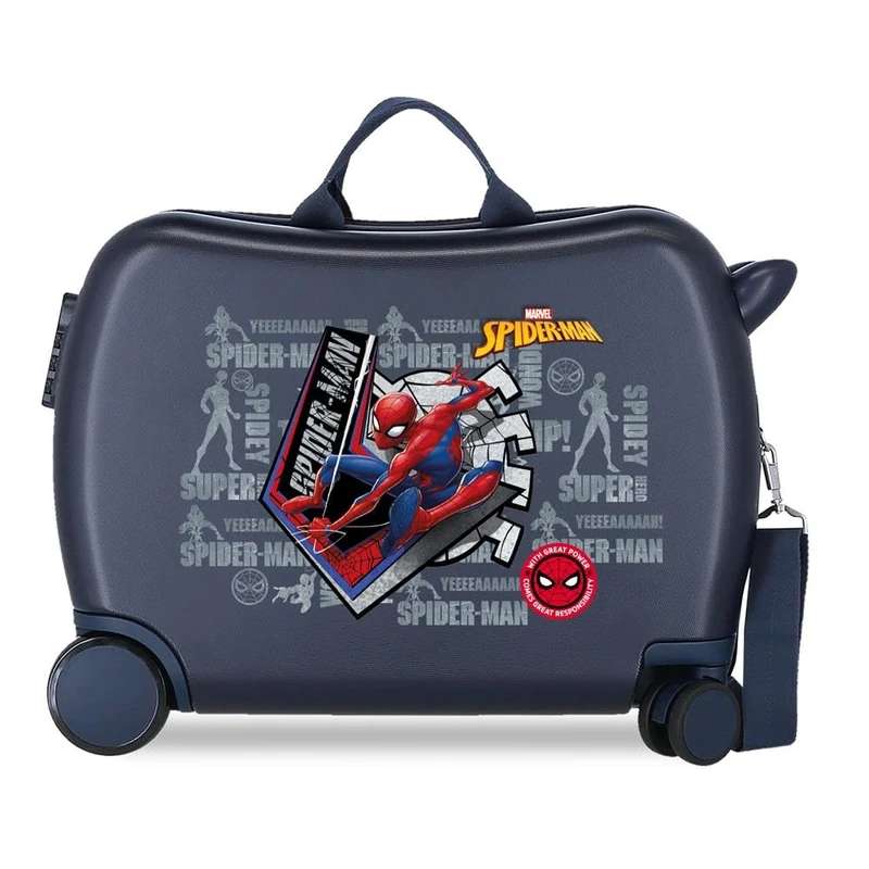 Marvel Great Power Luggage- Kids' Luggage, 50x38x20 cms, Black