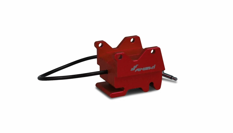Amewi 28368 Electronic Quick-Release System for Excavator 1:14 CNC Aluminium, Made in Germany, Red - Image 1