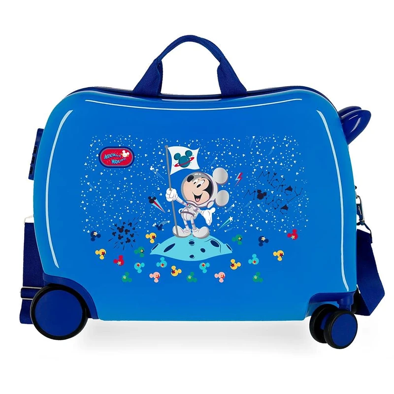 Disney Mickey on the Moon Luggage- Kids' Luggage, 50x38x20 cms, Azul