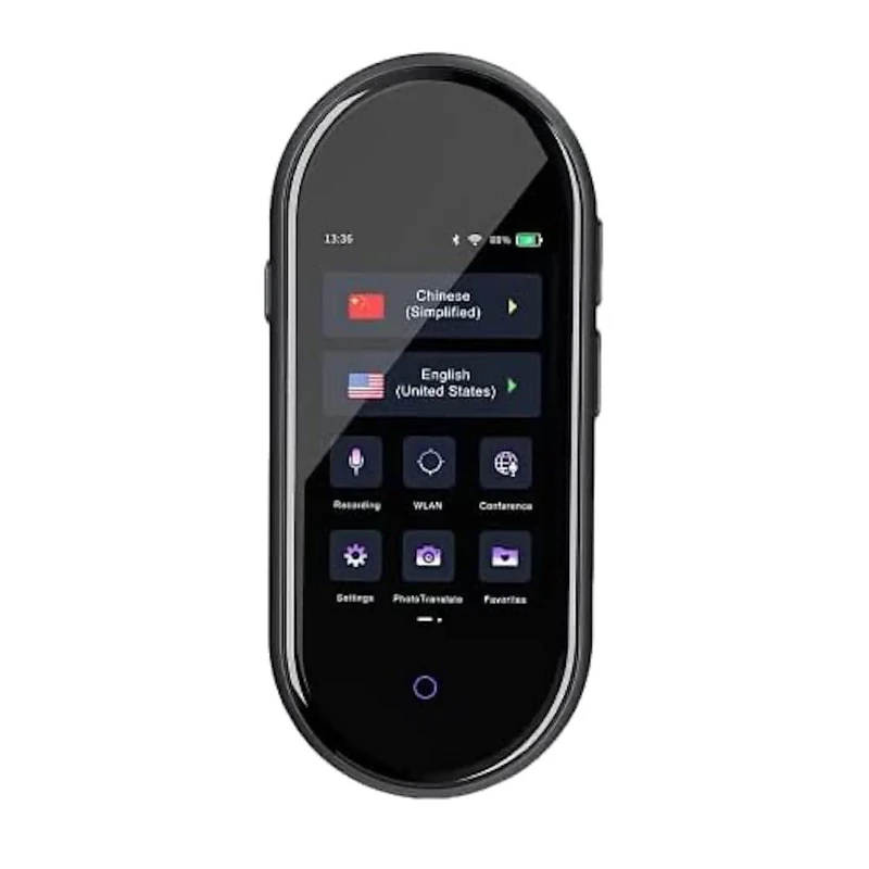 Language Translator Device - HiHo Lingo Plus instant translator, 137 Online Languages, 16 Offline Languages, Speech or Photo Translation, Pocket Sized 3” Touchscreen Display - Image 1
