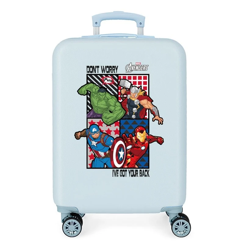 Marvel All Avengers Luggage- Carry-On Luggage, 38x55x20 cms, Azul