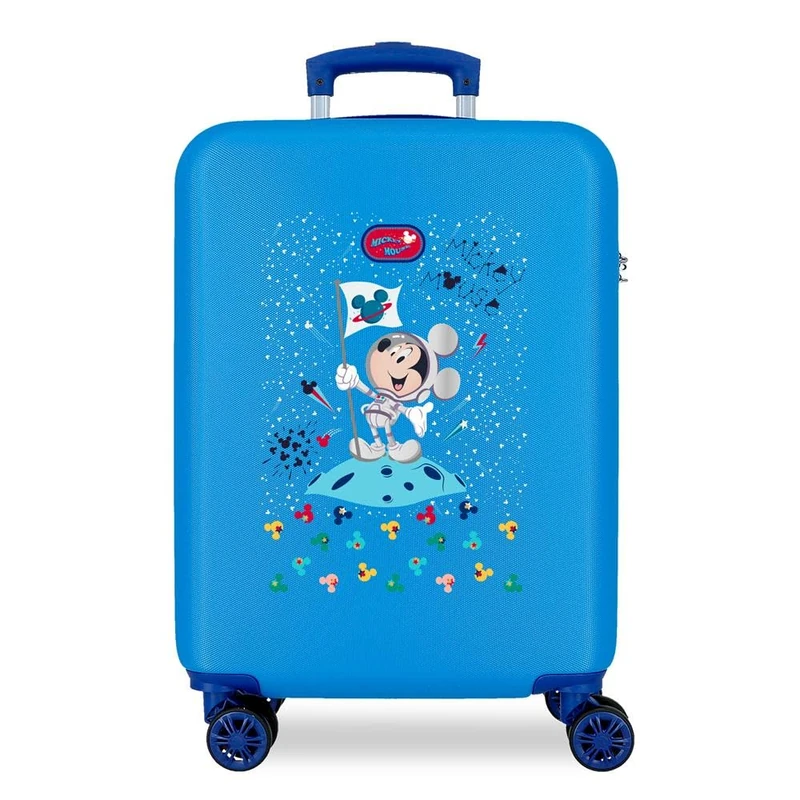 Disney Mickey on the Moon Luggage- Kids' Luggage, 38x55x20 cms, Azul