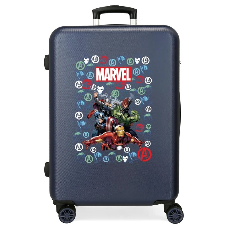Marvel Avengers Team Luggage- Kids' Luggage, 48x68x26 cms, Azul