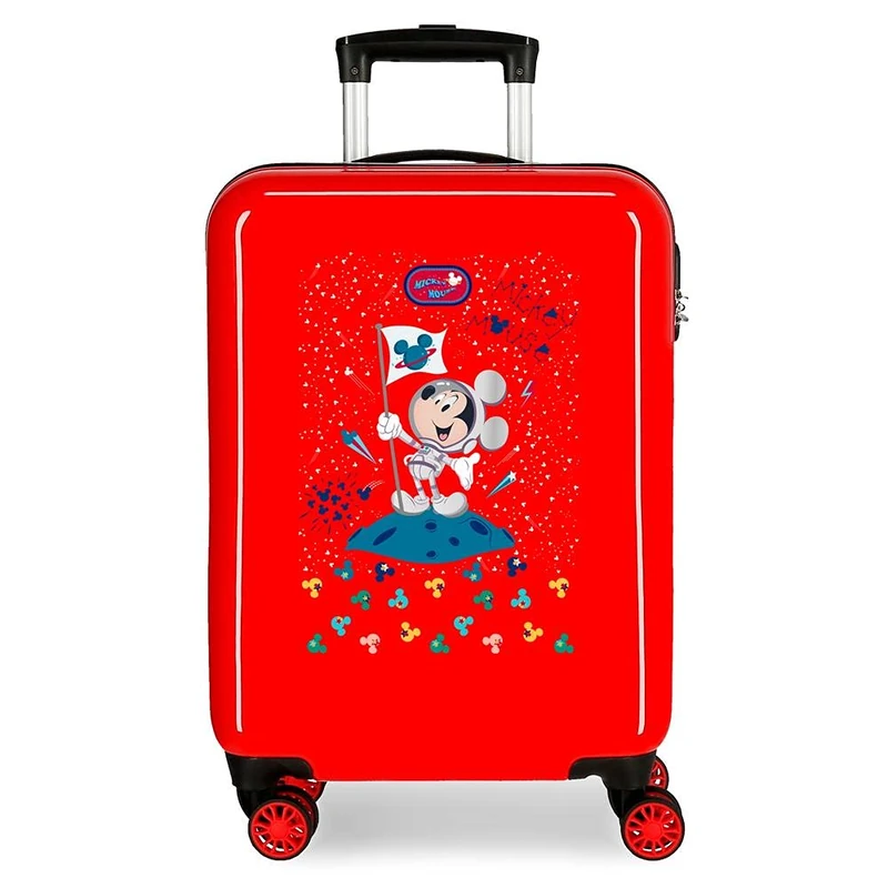Disney Mickey on the Moon Luggage- Kids' Luggage, 38x55x20 cms, Rojo