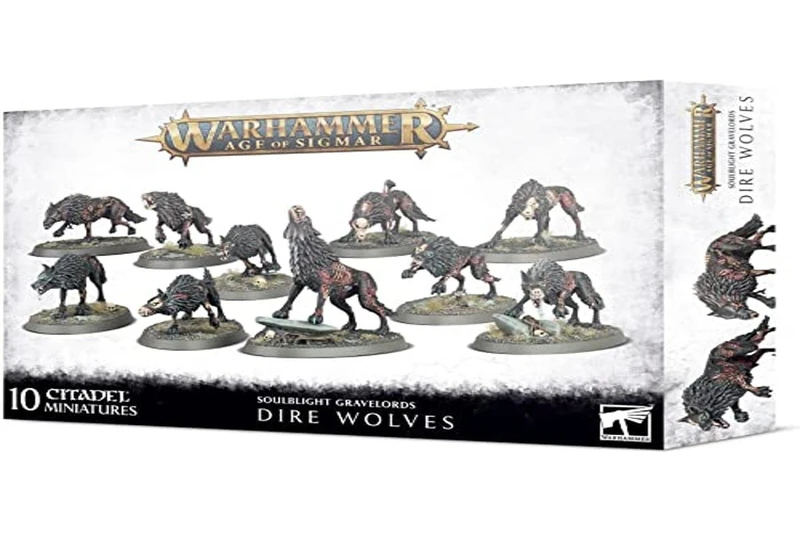 Games Workshop Warhammer AoS - Soulblight Gravelords Dire Wolves