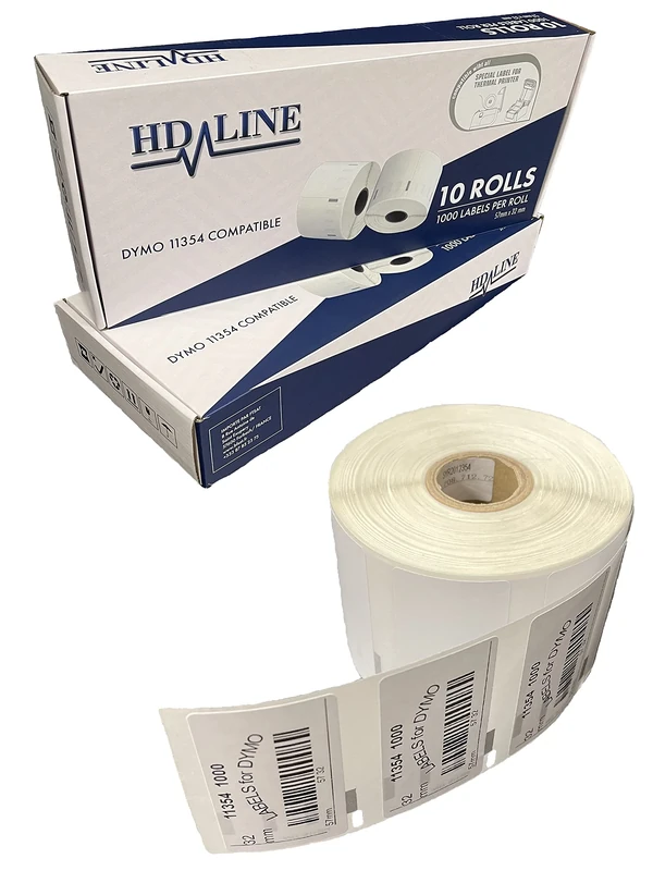 LEYF Labels for Labelwriter 11354-20 Roll Pack Labels x 1000 Labels per Roll = 20,000 Labels, Self-Adhesive, Compatible with LEYF Labelwriter & Seiko Label Printers, 57 x 3 20 x 11354