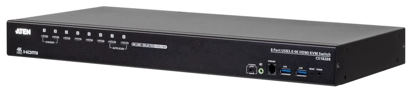 8-Port USB True 4K HDMI 2.0 KVM Switch with USB 3.0