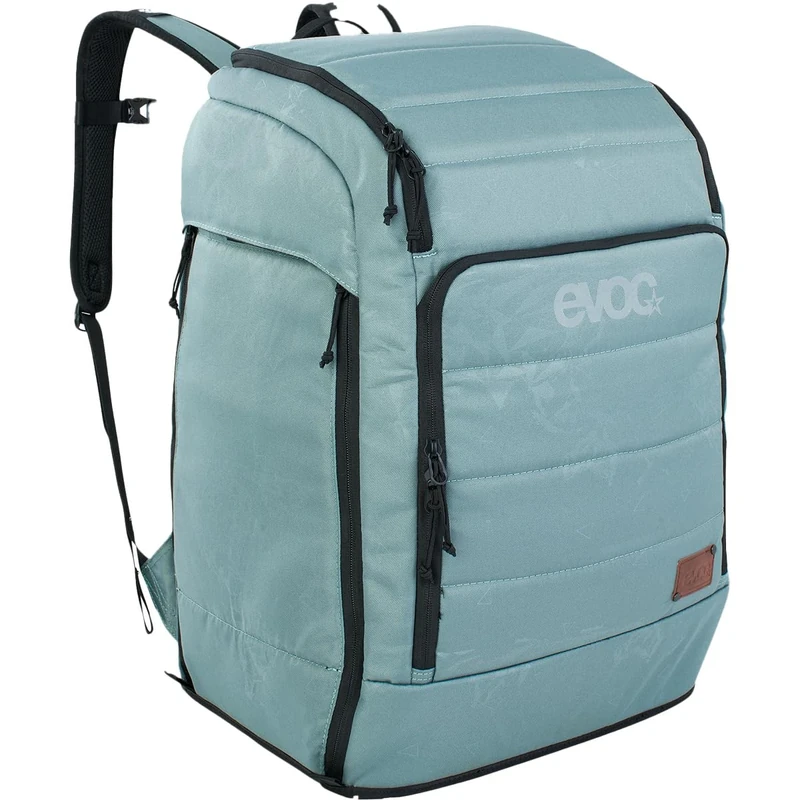 EVOC GEAR BACKPACK 60 All-in-one outdoor backpack, snow backpack (quick access, 2 main compartments, side zip compartment, ergonomic shoulder straps, reinforced bottom construction), Steel/Grey