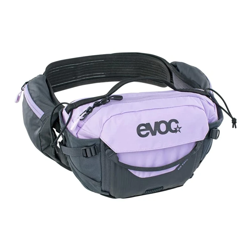 EVOC Hip Pack PRO 3 Hip Bag for Bike Tours & Trails (3L Capacity, Airflow Contact System, AIRO Flex Hip Belt, Venti Flap System, Bottle Storage), Multicoloured