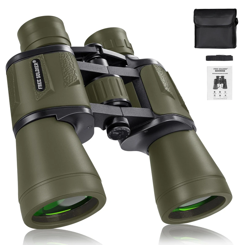 FREE SOLDIER 20x50 Hunting Binoculars - BAK4 Prism Optics