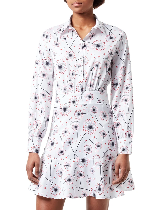 Love Moschino Women's Shirt Dress, Dandelion F.BCO, 42
