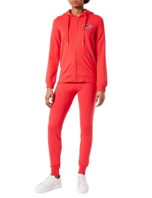Love Moschino Women's Track_Suit Tracksuit, Red, 46