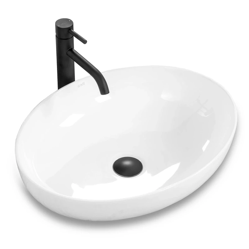 Rea Bathroom Sink Made of Ceramic Carola - Snow White - REA-U8198