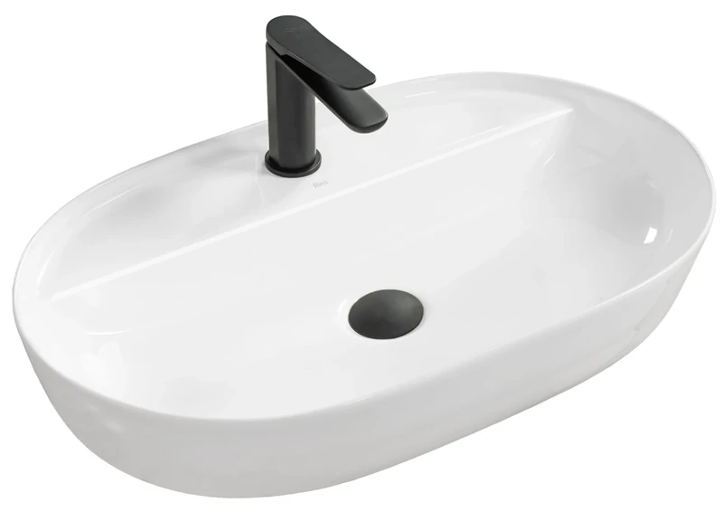 Rea Bathroom Sink Made of Ceramic Aura 61 - Snow White - REA-U7900