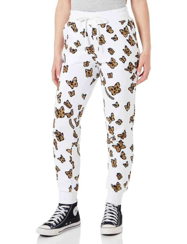 Love Moschino Women's Regular fit Joggers Casual Pants, FARFALL.FO.BCO, 38