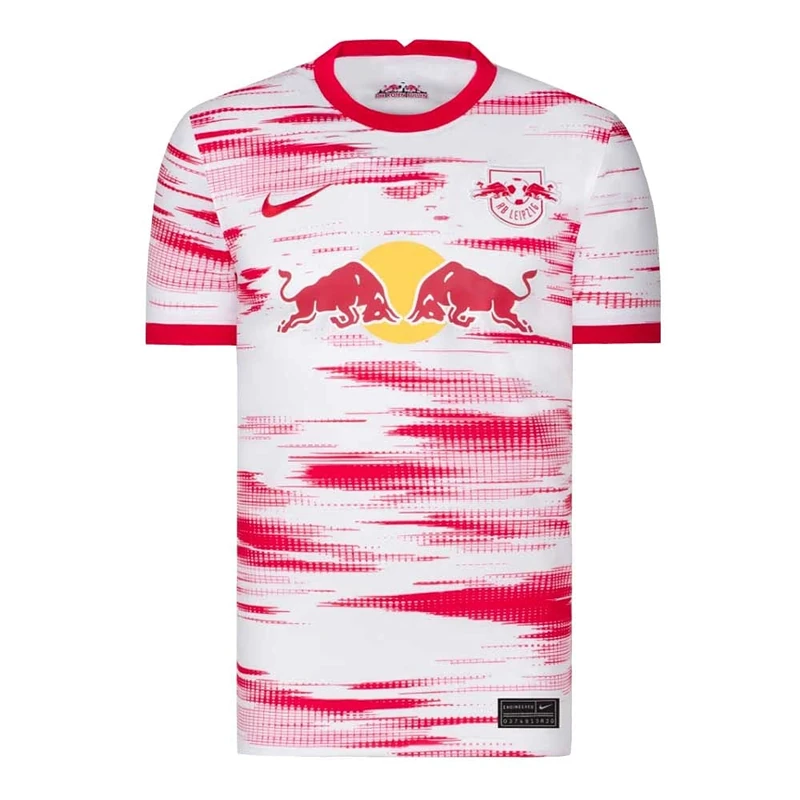 NIKE Unisex Rb Leipzig, 2021/22 Season, Game Equipment, Home Jersey, White/Global Red/Global Red, L UK