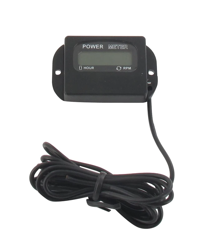 Universal 2 in 1 Digital Hour Meter for 2 Stroke and 4 Stroke Engines with Tachometer Function and Performance Monitoring