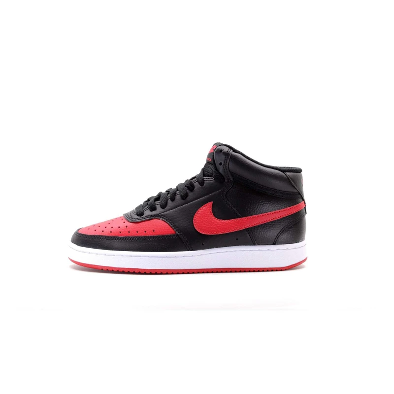 NIKE DM8682-001 Court Vision Mid Sneaker Male Black/University RED-White UK 11