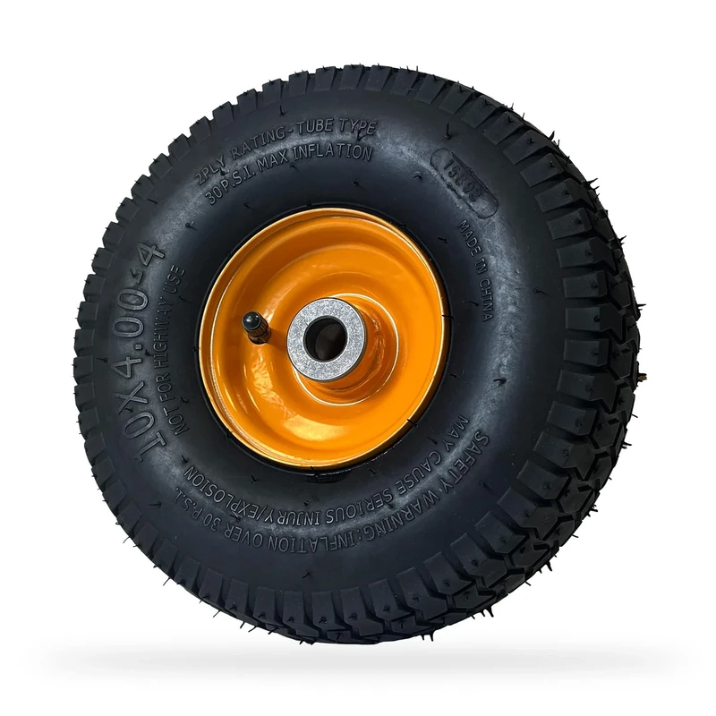 GREENSTAR - Complete Wheel - Suitable for MC Culloch Mowcart 66 Rider - Wheel Size 400x10-4