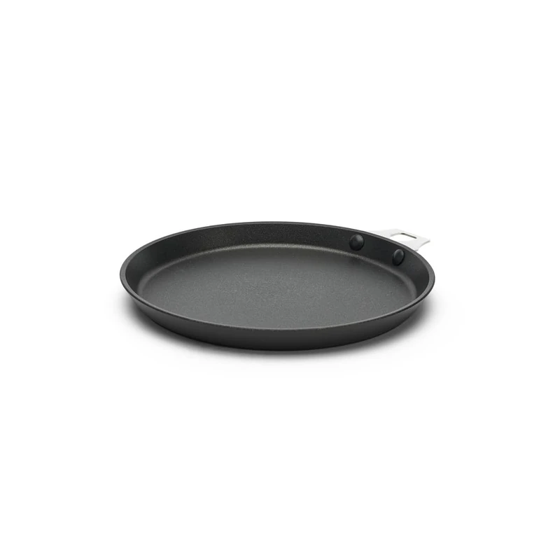 DE BUYER - Choc Intense Twisty Non-Stick Pancake pan Removable Aluminium - Diameter 26 cm -, Grey