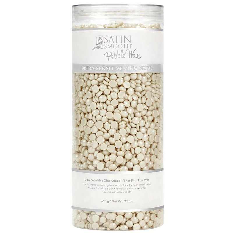 Satin Smooth Ultra Sensitive Zinc Oxide Thin Film Flex Pebbles Wax For Women 23 oz Wax