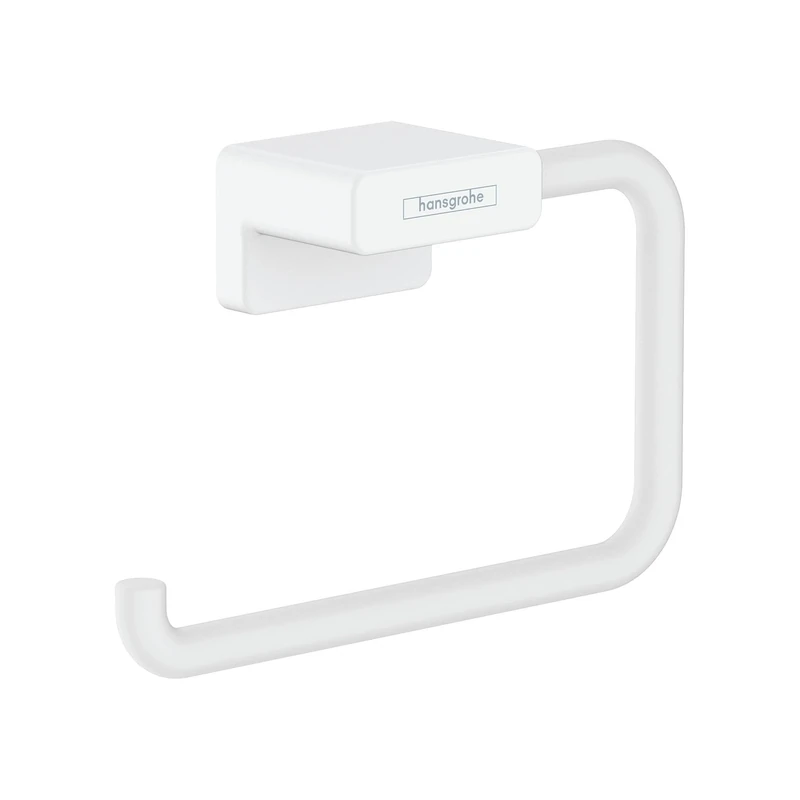 hansgrohe AddStoris Roll holder without cover, matt white, 41771700