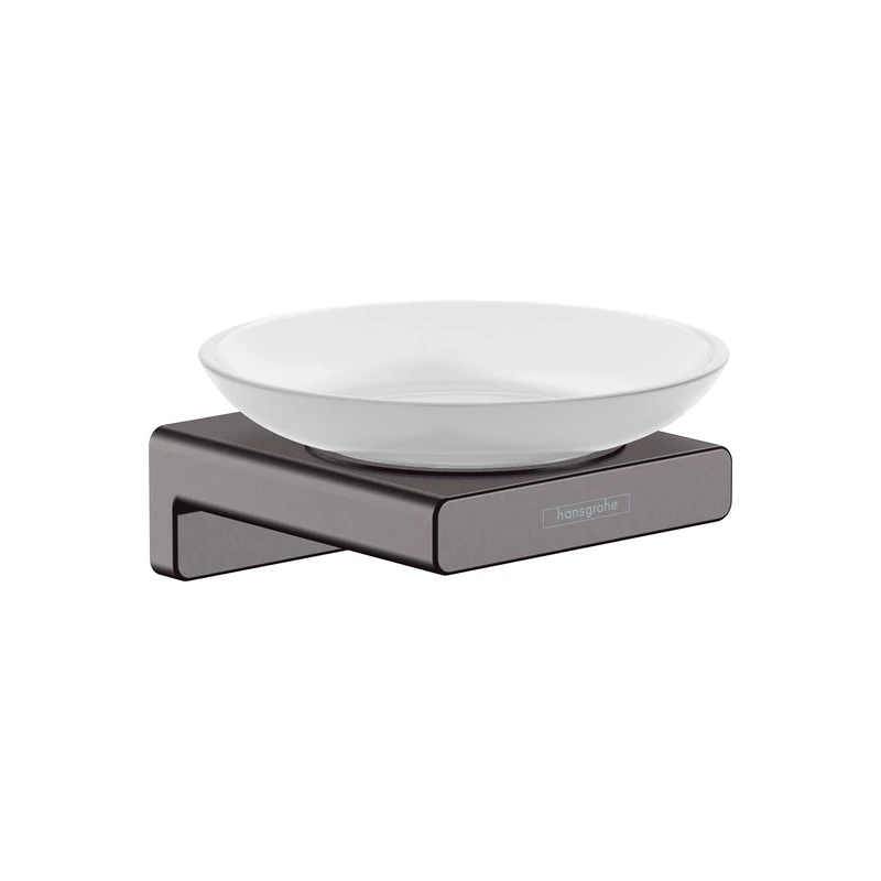hansgrohe AddStoris Soap dish, brushed black chrome, 41746340