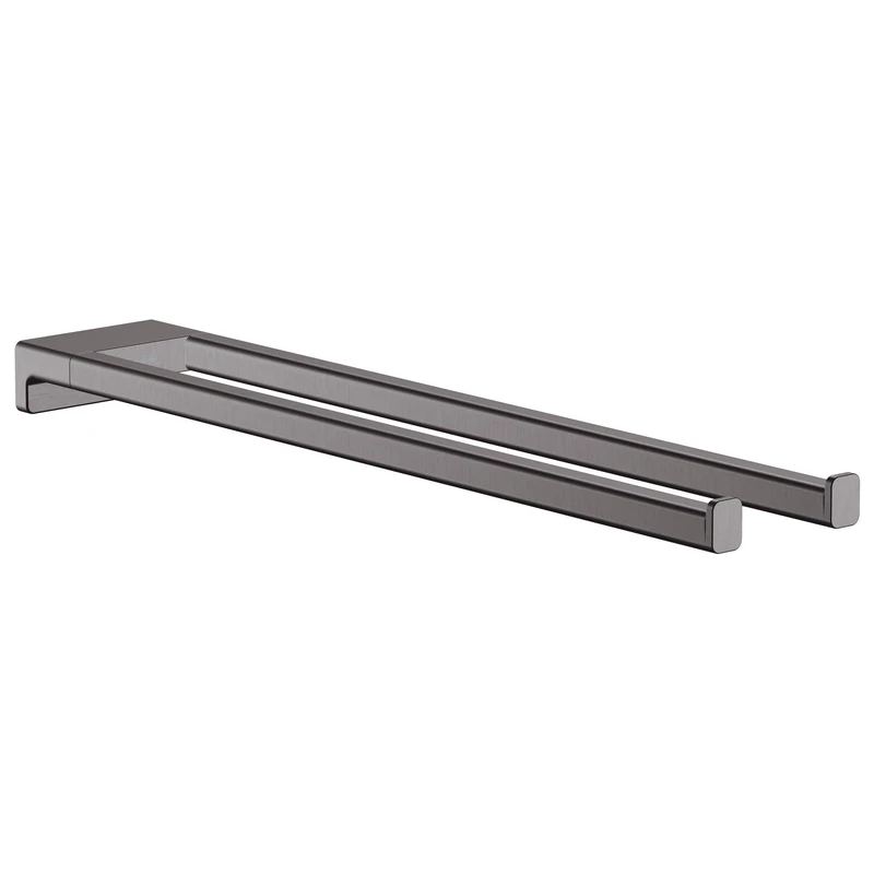 hansgrohe AddStoris Towel holder twin-handle, brushed black chrome, 41770340