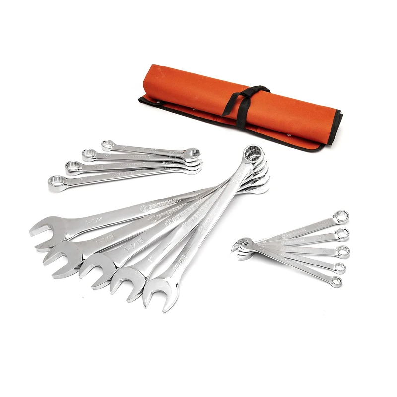 Crescent 14 Pc. 12 Point SAE Combination Wrench Set with Tool Roll - CCWS4-05
