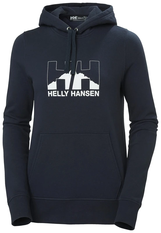Helly Hansen Women's W Nord Graphic Pullover Hoodie, Navy, S