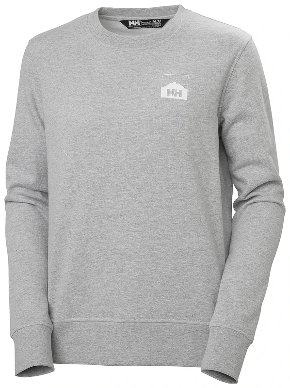 Helly Hansen Women's W Nord Graphic Sweatshirt, Grey Melange, XL