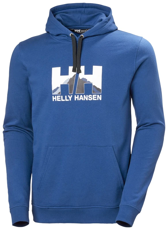 Helly Hansen Men's Nord Graphic Pull Over Hoodie, Deep Fjord, M