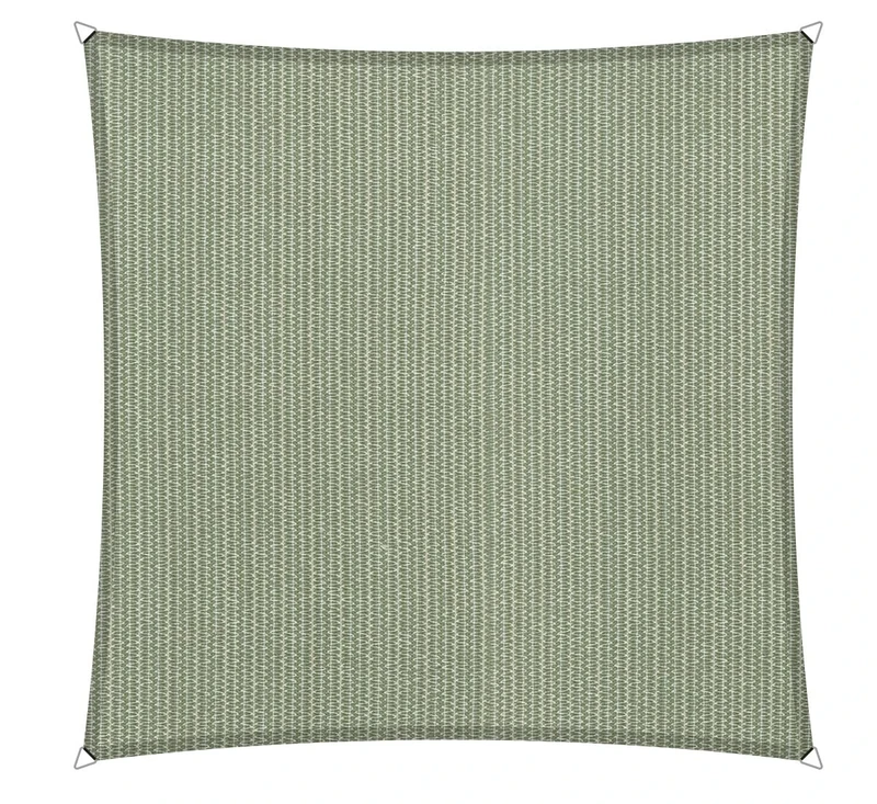 Shadow Comfort Shade Sail Sunshade Water Permeable HDPE Garden Awning for Outdoor Garden Terrace UV Block - Square 6x6m - Moonstone Green