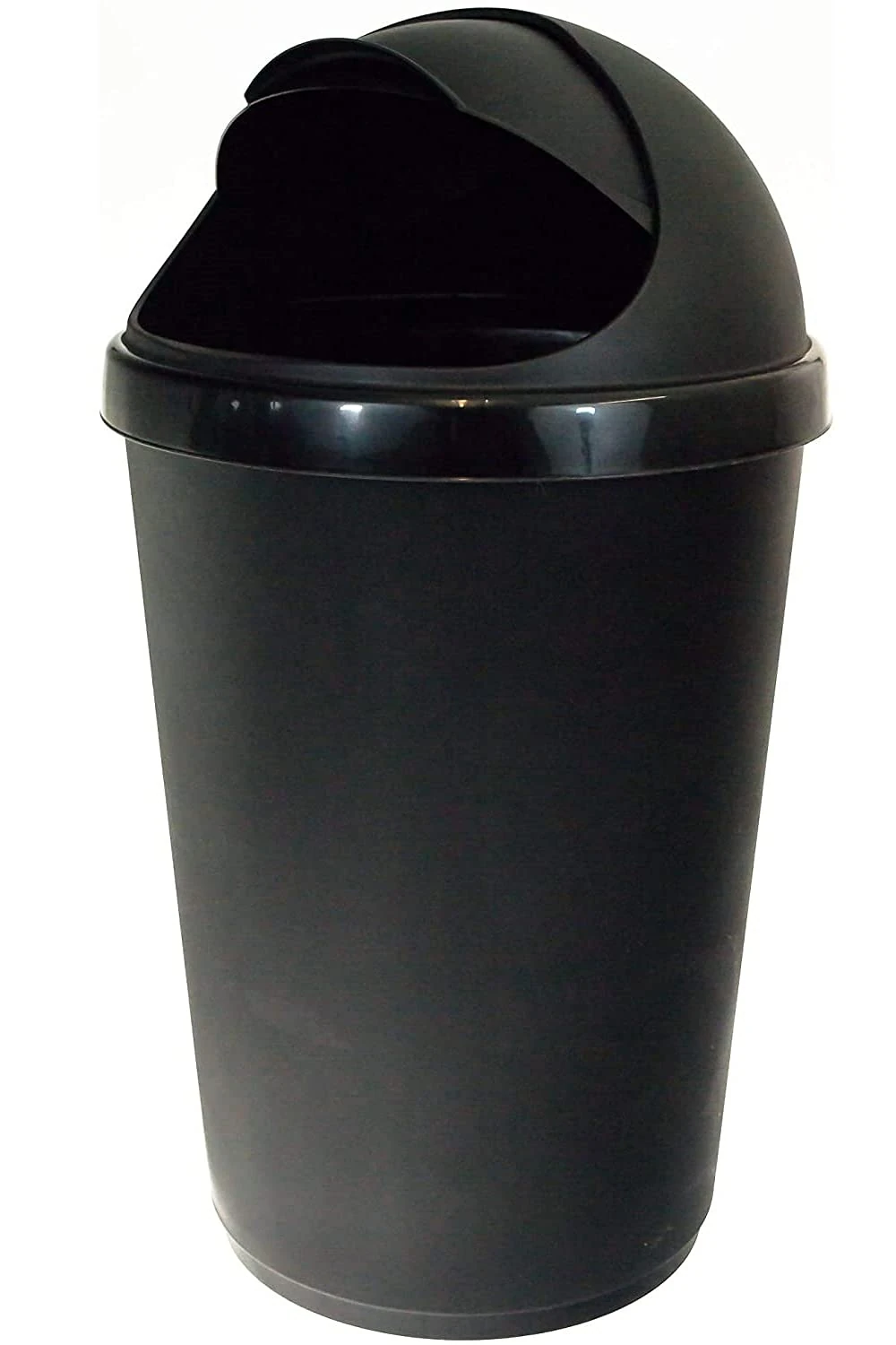 Easy Shopping® Plastic Bullet Bins 50L Wastepaper Recycle Dustbin Flap Lid Kitchen, Home Office Rubbish Trash Basket (1)