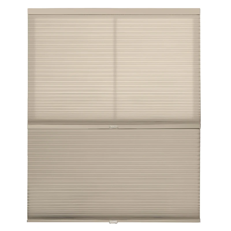 BlindsAvenue Cordless Day/Night Cellular Honeycomb Shade, 9/16" Single Cell, Fawn, Size: 35" W x 48" H