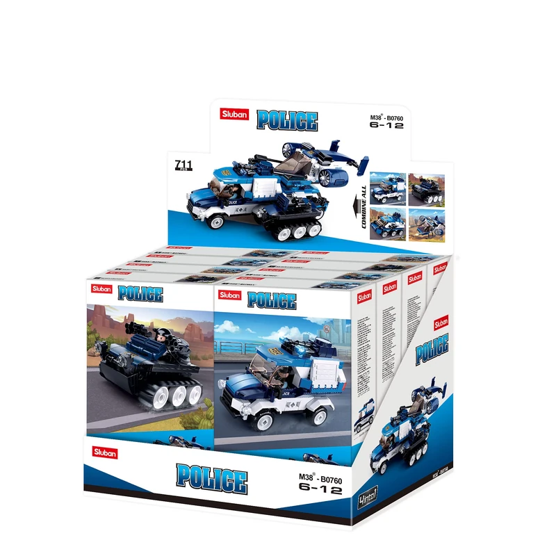 Sluban M38-B0760 Fonice-Collection 4Into1-Display Box, Multicolored