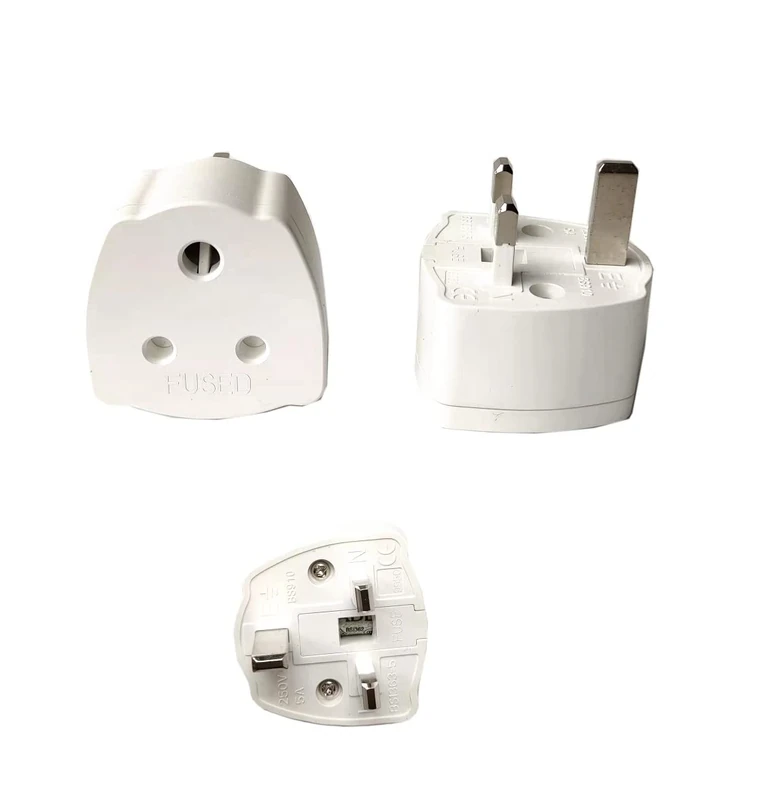 TuoYi 2 Packs India to UK Tourist Adaptor Converter Mains Plug, 5 Amp Fuse, Pure Coper Wire,Ideal for Trip Home Office - Image 1