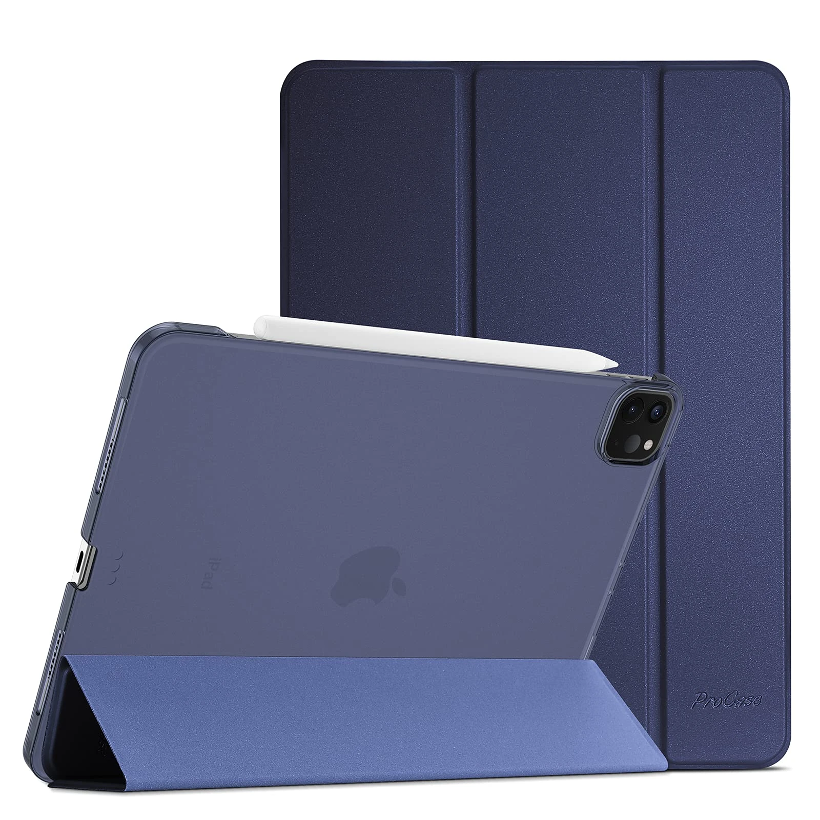 ProCase Case for iPad Pro 12.9" 6th/5th/4th/3rd Gen/iPad Air 13" (M3/M2), Cover for iPad Pro 12.9 Inch 2022 2021 2020 2018/ iPad Air 13 Inch 2025 2024, Slim Stand Hard Back Shell -Navy