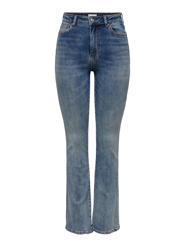 ONLY Womens Onlmila Hw Flared DNM Bj13994 Noos Stretch Jeans, Medium Blue Denim, 29W / 32L UK