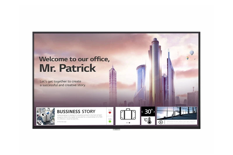 LG UH5F Digital signage flat panel 165.1 cm (65") IPS 4K Ultra HD Black Built-in processor Web OS - Image 1