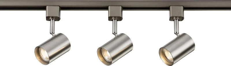 1 Metre Cylindrical Tracklight Kit in Brushed Chrome