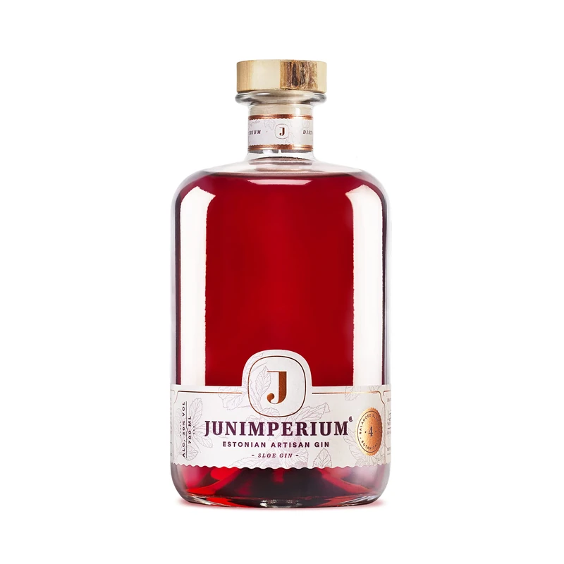Junimperium Estonian Craft Gin – Sloe Edition 70cl, 30 percent ABV – Aromatic, Sloe-Infused Gin – Great for Winter Cocktails – Serve over ice or top with Prosecco