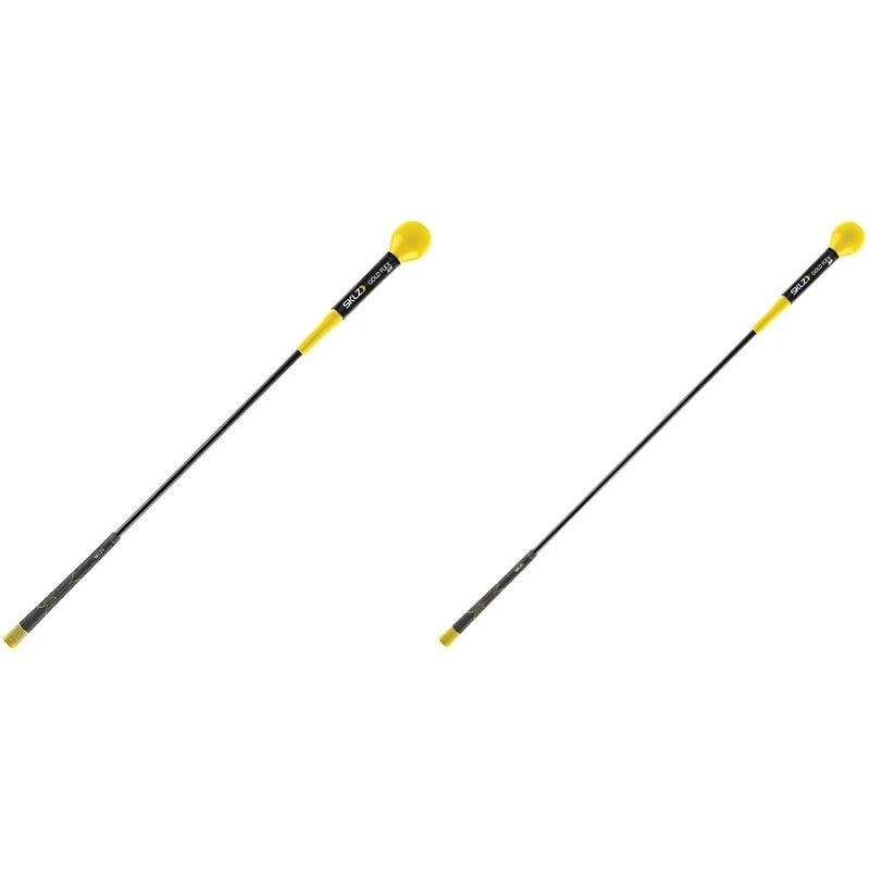 Sklz Unisex's Gold Flex 48' Golf Swing Trainer, Yellow/Black, 122cm & SKLZ Unisex's Flex 40 Swing Trainer, Accessories, Golf Training Aids, Flexible Fiberglass, Yellow, Ladies/Junior, 40'' / 102cm