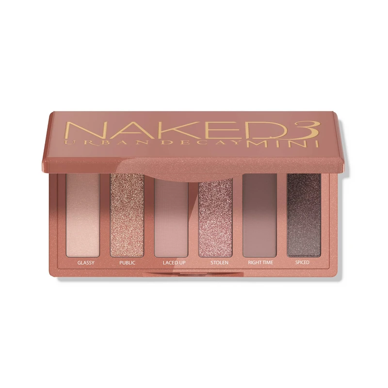 Urban Decay Naked3 Mini Eyeshadow Palette - Pigmented Eye Makeup Palette for Travel - Ultra Mixable - Up to 12 Hours