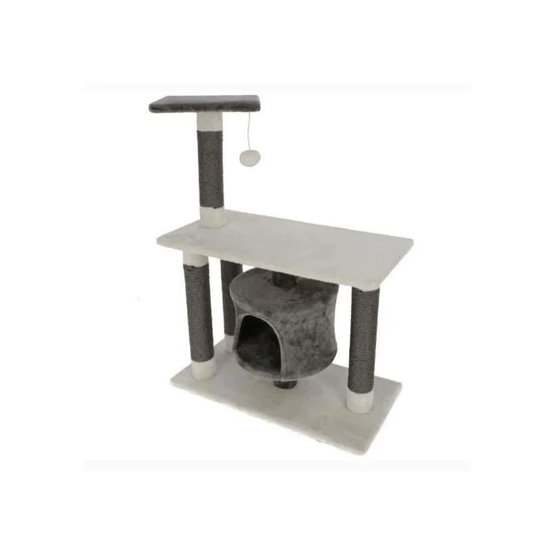 Kerbl Pet Cat Tree Jade Darklight white/grey, 70x35x96 cm